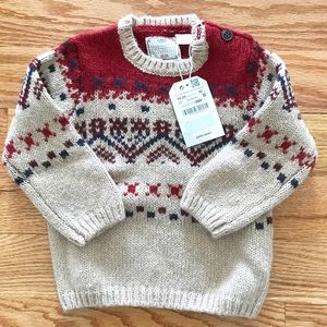 NWT Zara Baby Boys Chunky Sweater with Buttons